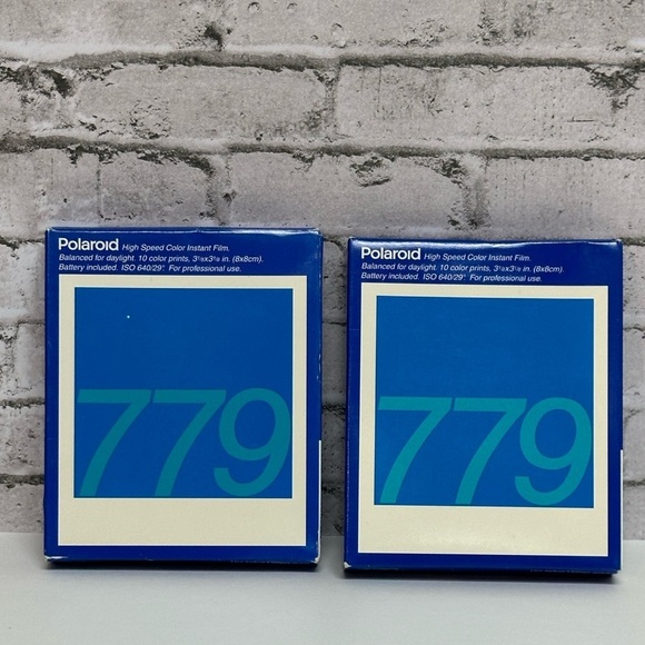 Polaroid 779 Film Set of 2 Expired 09/00 Never Opened NEW OLD STOCK READ